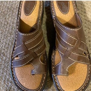 Clark Brown Toed Sandals